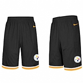 Men's Pittsburgh Steelers Black NFL Shorts,baseball caps,new era cap wholesale,wholesale hats